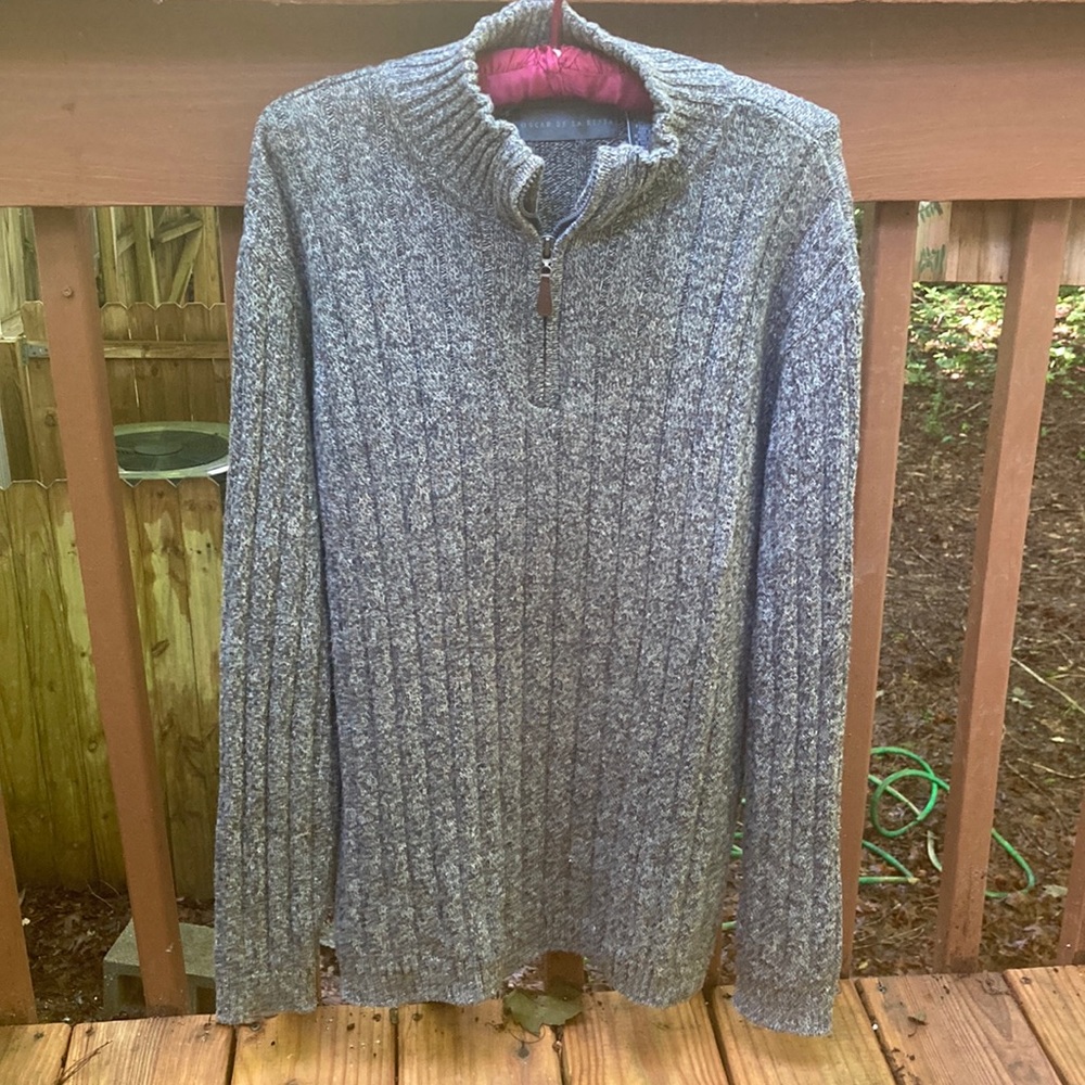 Oscar de  la Renta 1/4 zip sweater